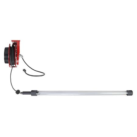 Newalthlete 120-277V AC 28 watt LED Food Safe Inspection Lamp, 50 ft. Cord-Glass Free Lighting-Shock Resistant NE3036399